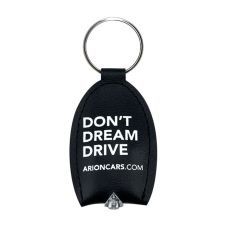 Custom PU Leather Keychain w/ Light