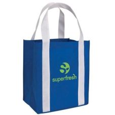 Custom Promotional Tote w/ Accents - 12.5"w x 14"h x 8.5"d