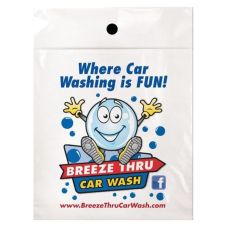 Custom Full Color Litter Plastic Bags - 9"w x 12"h