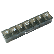 Custom 7-Day Pill Box w/ Braille Lettering