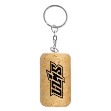 Custom Wine Cork Shaped Keyring