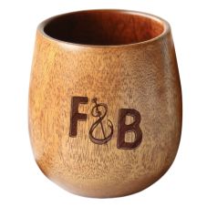 Custom Handmade Wooden Cup - 4 oz.