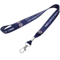 Full Color Custom Crimped Dye Sublimated Lanyards