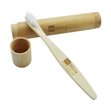 Children's Custom Eco-friendly Bamboo Toothbrush w/ Case