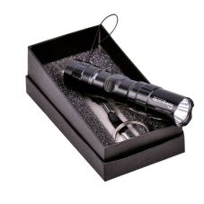 Custom Mini LED Waterproof Flashlight w/ Gift Box