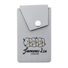Attendant Silicone Phone Wallet with Snap Pocket