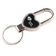 Custom Heart Shaped Keychains w/ Carabiner Ring
