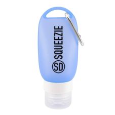 Custom Silicone Reusable Travel Bottle w/ Carabiner