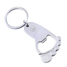 Custom Footprint Bottle Opener Keyring