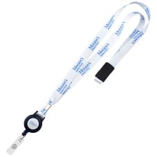Full Color Custom Breakaway Lanyard w/ Badge Reel - .60''w