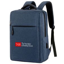 Full Color Custom Business Travel Laptop Backpack - 15.6"