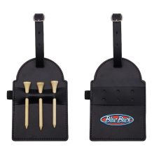 Full Color Custom Golf Tees PU Leather Tag