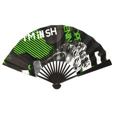 Full Color Custom Large Folding Bamboo Hand Fan - 13"L
