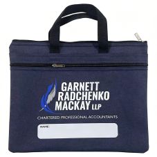Full Color Custom Zipper Business Document Bag