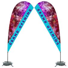 Full Color Custom Feather Flag - 11.15'