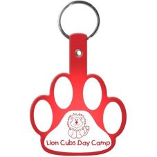 Promotional Paw Soft Key Tag