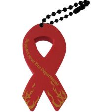 Foam Floating Ribbon Promotional Keytag - 1.5" w x 3" h