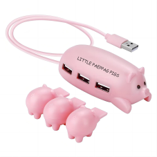Custom Pigs 3-Port USB 2.0 Hub