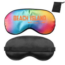 Full Color Custom Ultra Soft Eye Mask w/ Pouch