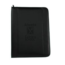 Junior Zippered Custom Portfolio - 6.5"w x 9.5"h