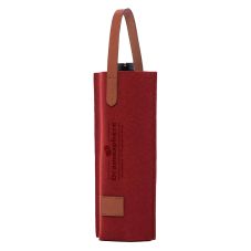 Custom Single Bottle Felt Wine Tote