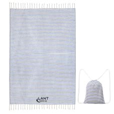 Custom Fringed Beach Towel w/ Drawstring Bag - 39'' x 70''