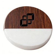 Custom Marble Wood Engraved Coaster