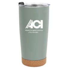 Custom Vacuum Tumbler w/ Cork Bottom - 20 oz.