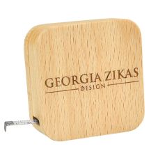 Full Color Custom Eco-friendly Wooden Tape Measure - 6.5'