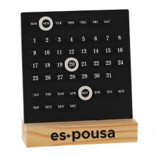 Custom Perpetual Calendar w/ Wooded Stand