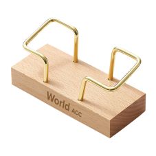 Custom Wooden Base Business Card Holder
