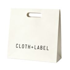 Custom Die Cut Handle Shopper Paper Bag - 9.8"w x 9.8"h x 3.15"d