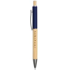 Custom Bamboo & Aluminum Ballpoint Pen