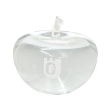 Custom Crystal Apple Paperweight