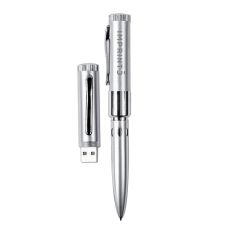 Custom Education Metal USB Flash Drive w/ Ballpoint Pen
