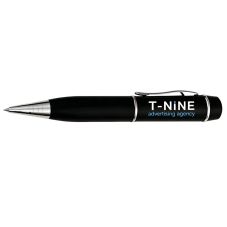 Custom Stainless Steel USB Flash Drive w/ Big Head Ballpoint Pen