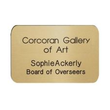 Los Angeles Brass Custom Name Badge - 3" x 2"