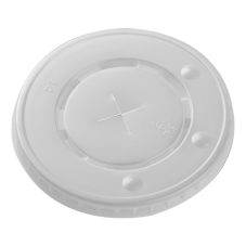 Flat Lids for 16oz to 22oz Paper Cold Cups (90mm) - 1000 / Case