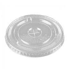 Flat Lids for 12, 16 or 20oz Clear Plastic PET Cups (95mm) - 1000 / Case