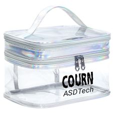 Custom Clear Toiletry Bag w/ Top Compartment
