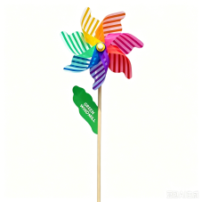 Custom Multifunctional Colorful Striped Windmill