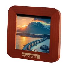 Custom Wooden Mini Picture Frame - 3.5'' x 3.5''