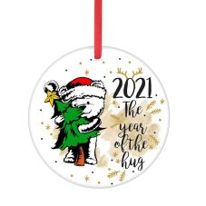 Custom Acrylic Christmas Ornament - Round