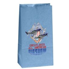 Full Color Custom Kraft Popcorn Bags - 4.25" W x 8.25" H x 2.25" D