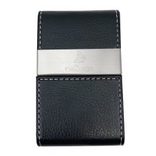 Custom Leather & Stainless Steel Business Card Case