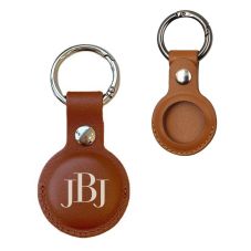 Full Color Custom Leather AirTag Case w/ Keyring