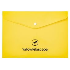 Custom Plastic Document Envelope w/ Snap Closure