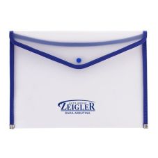 Custom Transparent Document Holder w/ Button - 9.4" x 13.2"