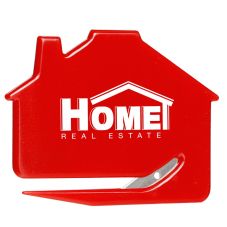Full Color Custom House Shaped Letter Slitter - Opaque