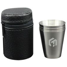 Promotional Stainless Steel Shot Glass Set - 1 oz.